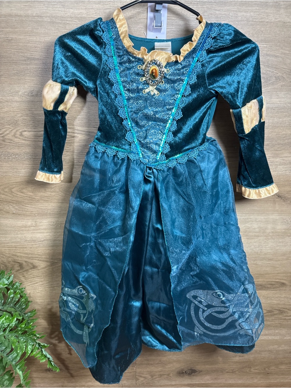 Disney Teal and Gold Princess Dress Costume